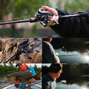 Conjunto Carbon - Carretilha com 10KG de DRAG - Vara 10/25 LBS + Linha Multifilamento